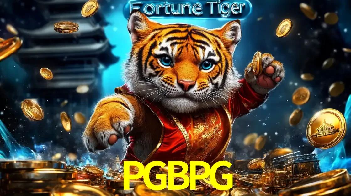 Imagem promocional do jogo de slot Fortune Tiger, com um tigre majestoso em traje tradicional cercado por uma fortuna em moedas de ouro, disponível agora no cassino PGBPG.