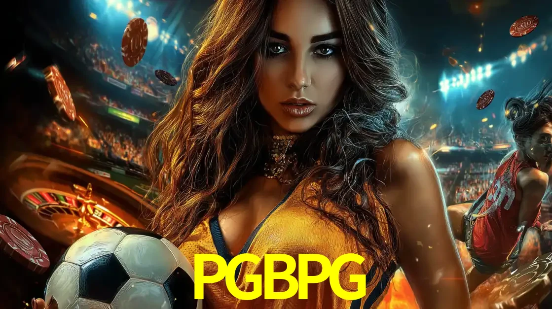 Mulher segurando uma bola de futebol em uma montagem que mistura a paixão esportiva com a emoção da roleta de cassino, tudo disponível na plataforma PGBPG.